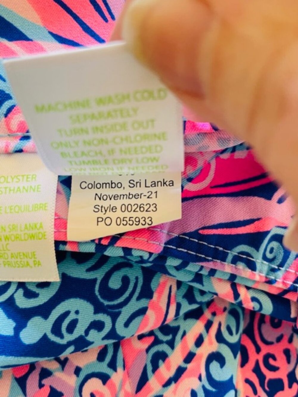 Lilly Pulitzer Corso Pants UPF Stretch Active Pants Golf Preppy Pineapple NWOT 2 - Picture 6 of 8